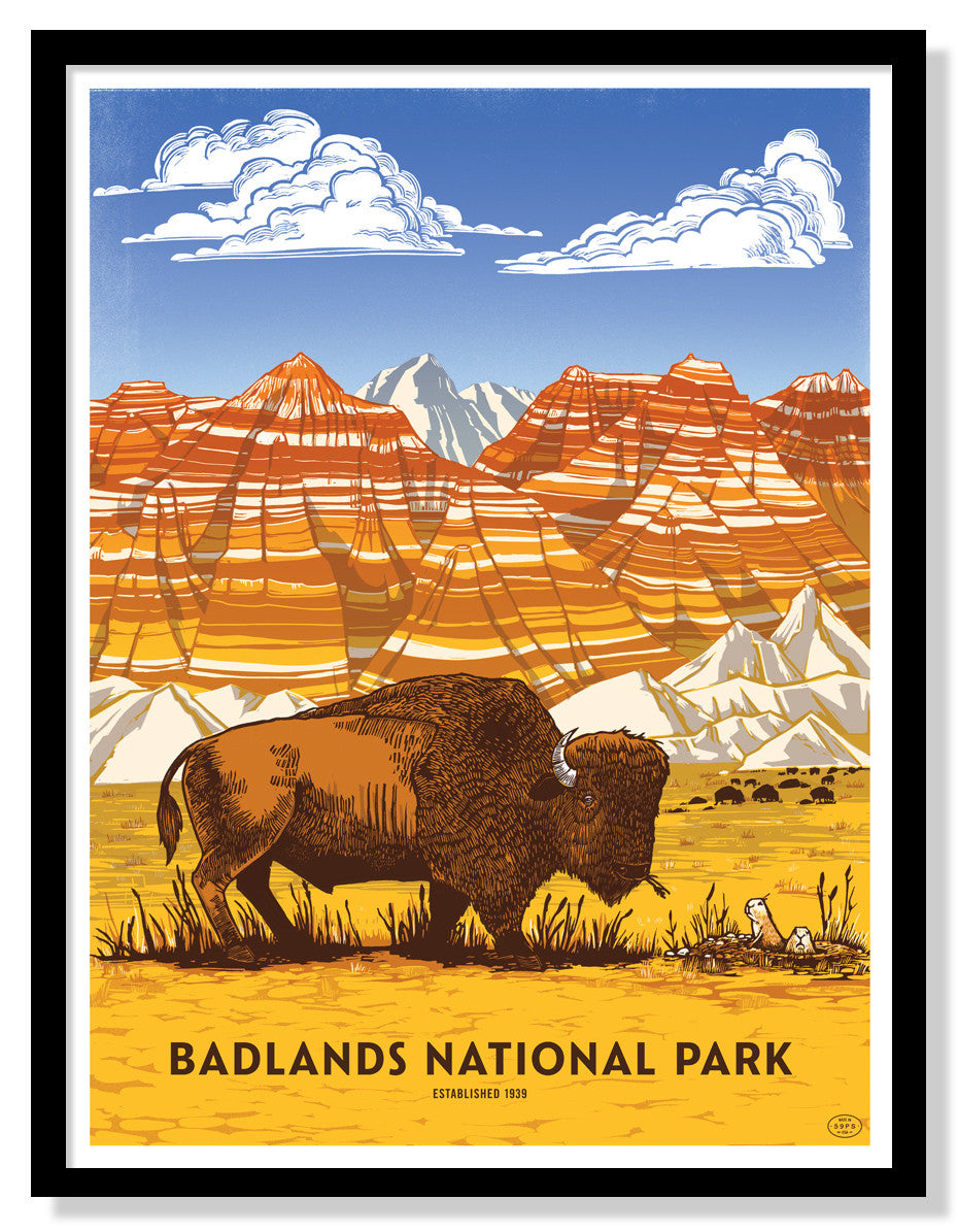 Badlands National Park Poster