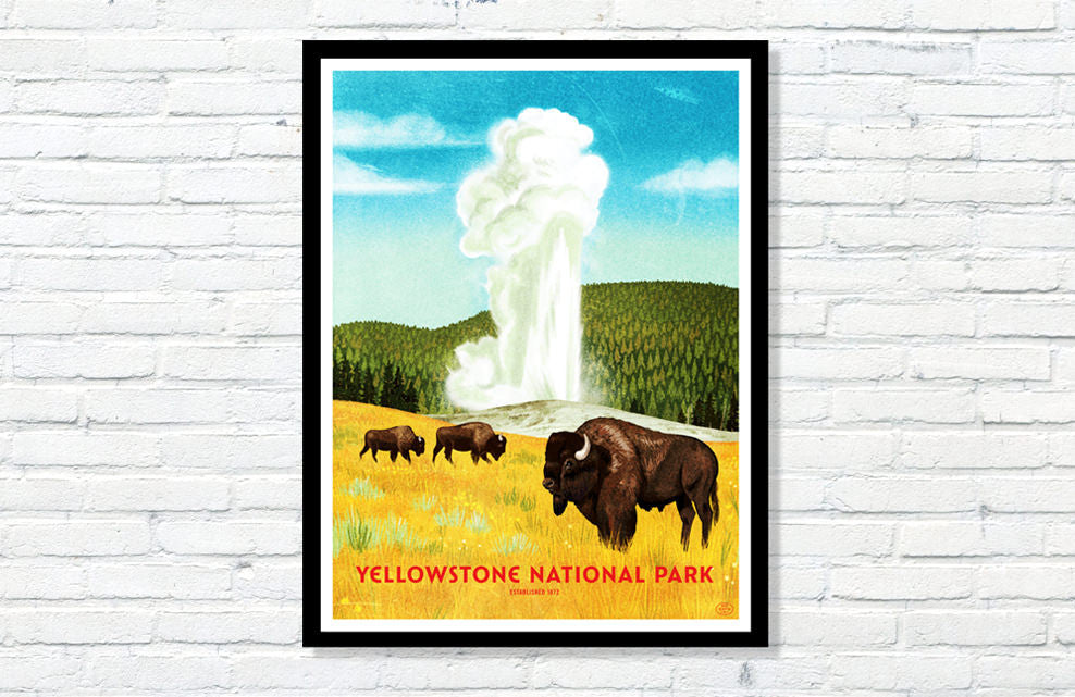 Yellowstone National Park Poster