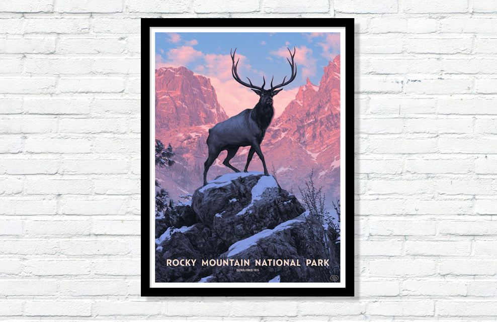 Rocky Mountain National Park Poster (Large Timed Edition)