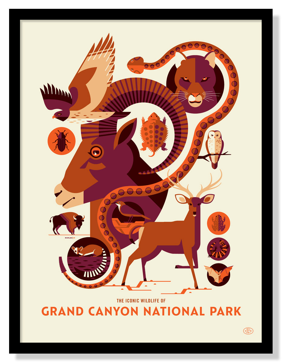 Iconic Wildlife of Grand Canyon National Park Poster